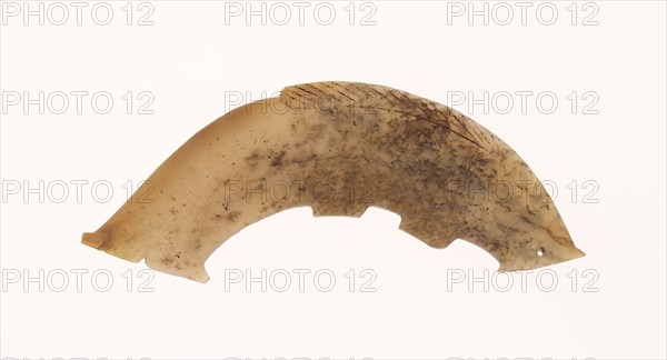 Fish Pendant, Western Zhou period, 11th/10th century B.C., China, Jade, 3 3/8 × 1 1/16 × 1/16 in.
