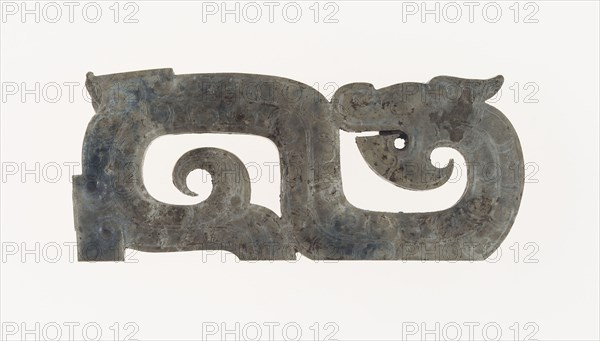 Dragon Plaque, Eastern Zhou dynasty, c. c. 770–256 B.C., c. 4th century B.C., China, Jade, 2 3/16 × 15/16 × 3/16 in.