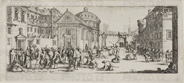 The Hospital, plate fifteen from The Miseries of War, n.d., Jacques Callot, French, 1592-1635, France, Etching on paper, 81 × 186 mm (plate), 90 × 196 mm (sheet)