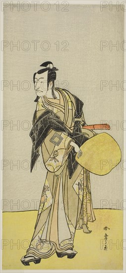 The Actor Ichikawa Danjuro V as Kakogawa Honzo, from the play Kanadehon Chushin Nagori no Kura, performed at the Nakamura Theater in the ninth month, 1780, c. 1780, Katsukawa Shunsho ?? ??, Japanese, 1726-1792, Japan, Color woodblock print, hosoban, 12 1/4 x 5 1/2 in.