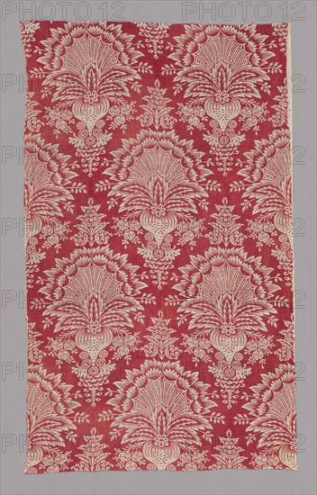 Panel, c. 1830, France, Cotton, plain weave, block printed, 147.4 × 87.9 cm (58 34 5/8 in.)