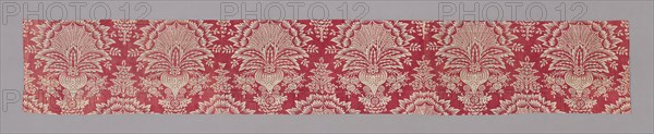 Panel, c. 1830, France, Cotton, plain weave, block printed, 40 × 253.7 cm (15 3/4 × 99 7/8 in.)