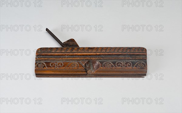 Molding Plane, 1691, Germany, Carved wood, old iron knife, 21.6 x 10.2 cm (8 1/2 x 4 in.)