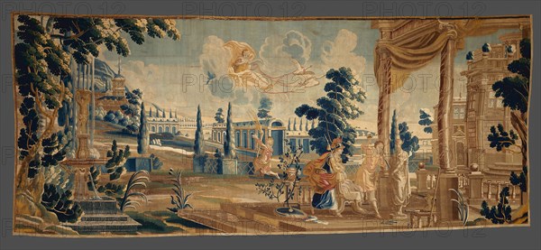 Pygmalion, from Stories from Ovid, c. 1675, After a design probably by Daniel Janssens (1636–1682), Woven at the Wauters workshop, Flanders, Antwerp, Antwerp, Wool and silk, slit and double interlocking tapestry weave, 500.3 × 210.8 cm (196 7/8 × 83 in.)