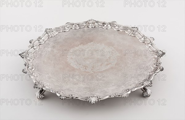 Tray, 1755/56, William Preston, English, active 1745-60, London, England, London, Silver, 6.4 x 56.8 cm (2 1/2 x 22 3/8 in.)