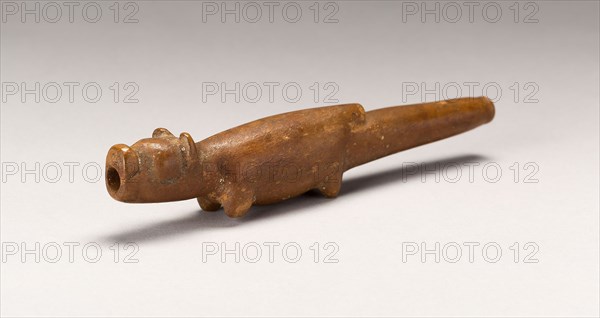 Long Tube, Possbly for Lime, in the Form of an Animal, A.D. 1450/1532, Inca, South coast or southern highlands, Peru, Peru, Wood, 13.7 x 2.7 cm (5 3/8 x 1 1/16 in.)