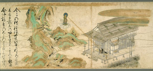 Legends of the Yuzu Nembutsu Sect, 14th century, Japanese, active 14th century, Japan, Handscroll, ink, colors, and gold on paper, 30.5 × 1176.9 cm (12 × 460 in.)