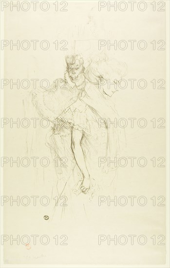 Blanche and Noire, 1896, Henri de Toulouse-Lautrec, French, 1864-1901, France, Lithograph on cream laid Japanese paper, 449 × 294 mm (image), 545 × 339 mm (sheet)