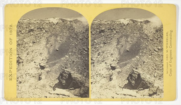 View in the Grand Cañon of the Colorado River, 1872, William H. Bell (American, 1830–1910), commissioned by George Wheeler for the War Department, Corps of Engineers, U.S. Army, United States, Albumen print, stereo, No. 12 from the series Geographical Explorations and Surveys West of the 100th Meridian
