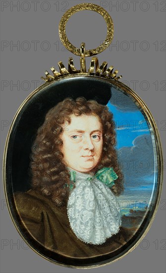 Portrait of James Butler, 1st Duke of Ormond (1610-1688), 17th century, Thomas Flatman, English, 1635/7-1688, England, Watercolor on ivory, 6 × 4.9 cm (2 3/8 × 1 15/16 in.)
