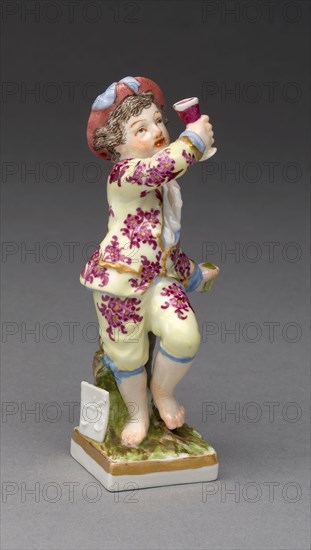 October, c. 1770, Germany, Berlin, Berlin, Hard-paste porcelain, polychrome enamels, and gilding, H. 10.3 cm (4 1/16 in.)