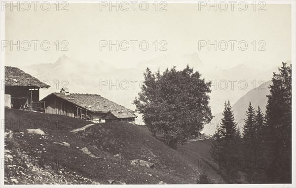 Savoie 47, Le Buet et les Rochers de Fis, 1856/63, Auguste-Rosalie Bisson, French, 1826–1900, France, Albumen print, 24.5 × 38.7 cm (image/paper), 52.8 × 68 cm (mount)