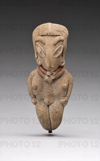 Standing Female Figurine, 500/300 B.C., Chupícuaro, Guanajuato or Michoacán, Mexico, Chupícuaro, Ceramic and pigment, H. 6 cm (2 3/8 in.)