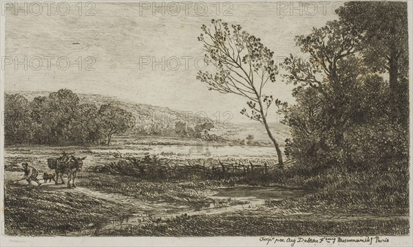 Autumn, 1848, Charles François Daubigny, French, 1817-1878, France, Etching on white wove paper, 115 × 198 mm (image), 155 × 262 mm (plate), 205 × 294 mm (sheet)