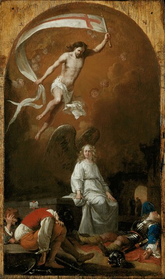 The Resurrection, c. 1635, Bartholomeus Breenbergh, Dutch, 1598-1657, Holland, Oil on panel, 14 x 8 1/8 in. (35.5 x 20.7 cm)