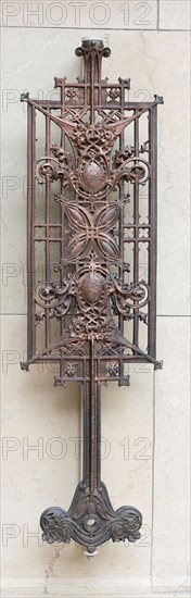 Schlesinger and Mayer Company Store, Chicago, Illinois, Baluster, 1898–1899, Louis H. Sullivan, American, 1856–1924, United States, Copper plated iron, 89 × 25 × 5 cm (35 × 10 × 2 in.)