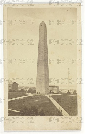 Bunker Hill Monument, 1875/1900, Allen, American, late 19th–early 20th century, United States, Albumen print (carte-de-visite), 8.9 x 5.7 cm (image), 10.4 x 6.4 cm (card)