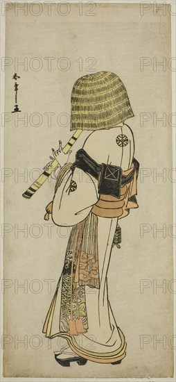 The Actor Nakamura Nakazo I as Kakogawa Honzo in Komuso Attire in the Play Kanadehon Chushingura, Performed at the Ichimura Theater in the Seventh Month, 1783, c. 1783, Katsukawa Shunsho ?? ??, Japanese, 1726-1792, Japan, Color woodblock print, hosoban, 33 x 14.7 cm (13 x 5 13/16 in.), Untitled (Portrait of Mother and Two Daughters), 1839/60, American, 19th century, United States, Daguerreotype, 10.8 x 8.3 cm (plate), 11.8 x 9.4 x 1.6 cm (case)