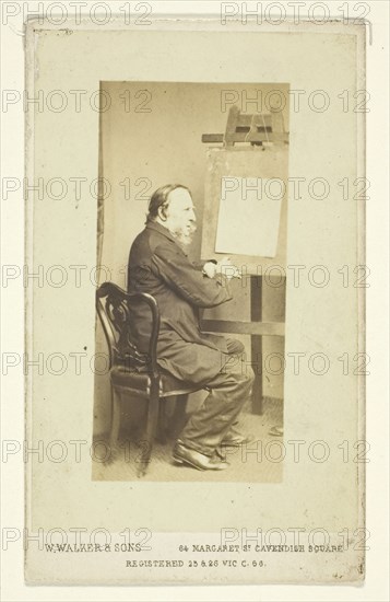 George Cruikshank, 1860/69, W. Walker & Sons, English, active 1860s, England, Albumen print (carte-de-visite), 7.2 × 3.5 cm (image), 9.1 × 5.9 cm (paper), 10.2 × 6.2 cm (card)