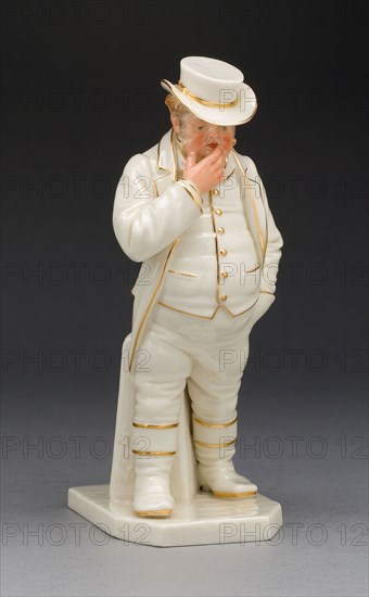 Figure of John Bull, May 25, 1881, Worcester Porcelain Factory, Worcester, England, founded 1751, Worcester, Soft-paste porcelain with gilding, H. 17.5 cm (6 7/8 in.)