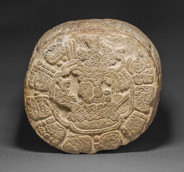 Hieroglyphic Altar, A.D. 650/700, Late Classic Maya, Possibly Bonampak/Lacanha area, Mexico or Guatemala, Bonampak, Limestone, 21.6 × 37.5 × 41.9 cm (8 1/2 × 14 3/4 × 16 1/2 in.)