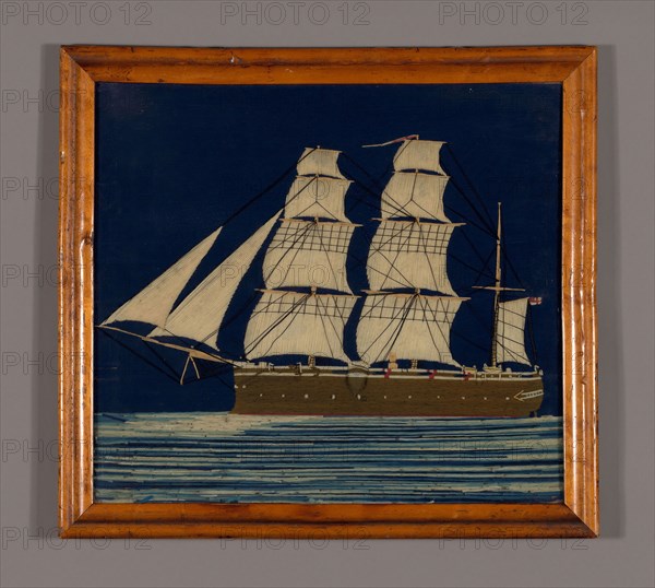Picture (Needlework), 1825/75, England, Linen, plain weave, embroidered with wool and linen, 51.9 × 47 cm (20 7/16 × 18 1/2 in.)
