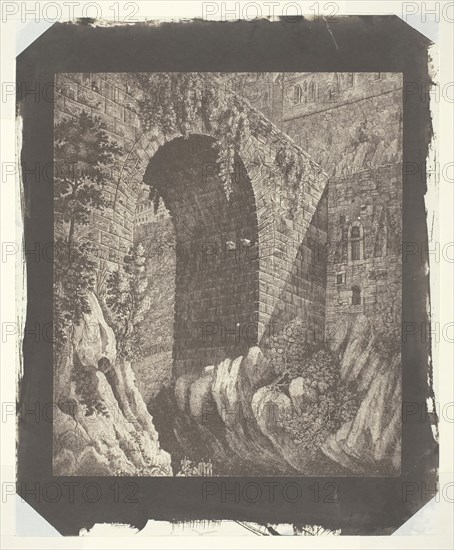 Copy of a Large Italian Print, Reduced in the Camera, c. 1840, William Henry Fox Talbot, English, 1800–1877, England, Salted paper print, 17.9 × 15.5 cm