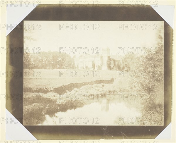 Lacock Abbey in Wiltshire, c. 1844, William Henry Fox Talbot, English, 1800–1877, England, Salted paper print, 15.3 × 20.4 cm (image), 19.7 × 23.9 cm (paper)