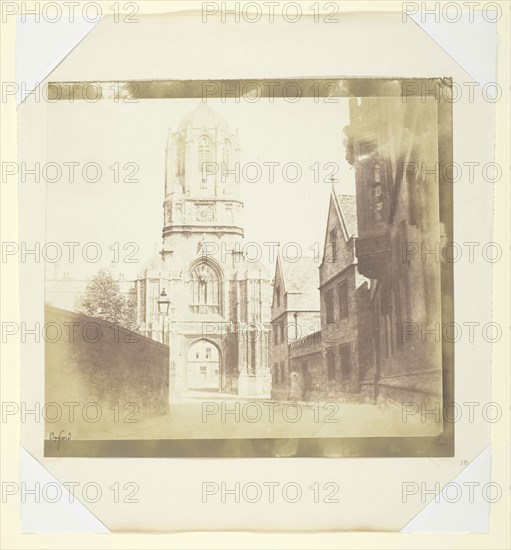 Gate of Christchurch, Oxford, c. 1844, William Henry Fox Talbot, English, 1800–1877, England, Salted paper print, 16.9 × 19.9 cm (image), 18.6 × 20.4 cm (paper), 25.7 × 23.4 cm (page)