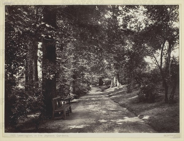 Leamington, in the Jephson Gardens, 1860/94, Francis Bedford, English, 1816–1894, England, Albumen print, 15.5 × 21.1 cm (image), 16.3 × 21.5 cm (paper)