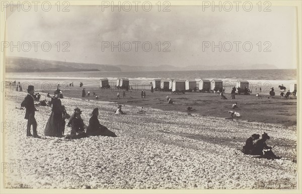 Pensarn Beach, 1860/94, Francis Bedford, English, 1816–1894, England, Albumen print, 12.5 × 19.9 cm (image/paper)
