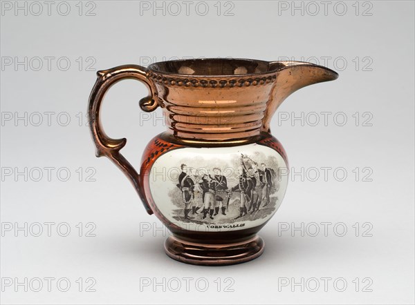Creamer, 1825/30, English for the American market, Staffordshire, England, Earthenware, H.: 9.8 cm (3 7/8 in.)