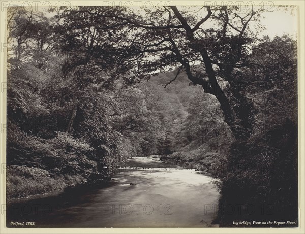 Ivy Bridge, View on the Prysor River, 1860/94, Francis Bedford, English, 1816–1894, England, Albumen print, 16.1 × 21.2 cm (image/paper)