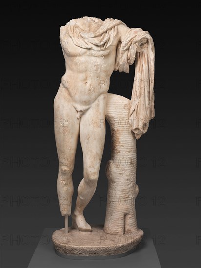 Statue of Meleager, 1st/2nd century AD, Roman, Roman Empire, Marble, 173 × 73.7 × 55.2 cm (68 5/16 × 29 × 21 3/4 in.)