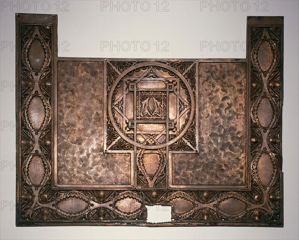 Chicago Stock Exchange Building: Kick Plate from Front Entrance, 1894, Louis H. Sullivan, American, 1856-1924, United States, Copper-plated bronze, 23 × 29 1/4 in.