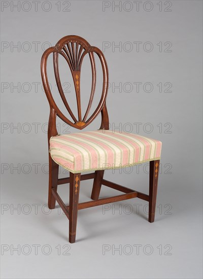 Side Chair, 1790/1800, American, 18th/19th century, Baltimore, Baltimore, Mahogany, walnut and ash, 95.9 × 53.3 × 44.5 cm (37 3/4 × 21 × 17 1/2 in.)