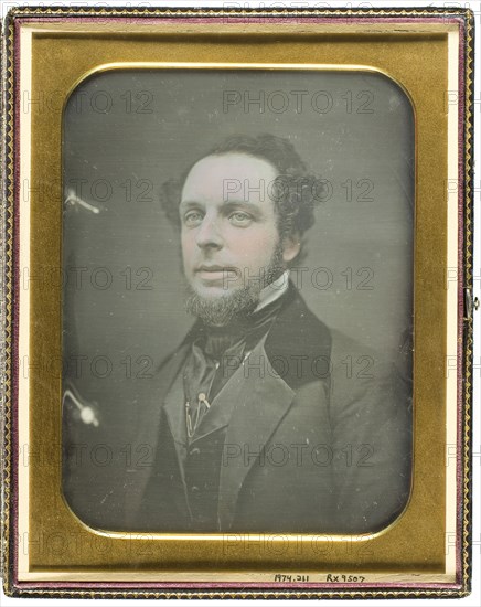 Untitled (Portrait of a Man), c. 1839/60, American, 19th century, United States, Daguerreotype, 21.6 x 16.5 cm (plate), 25 x 20 x 2 cm (case)