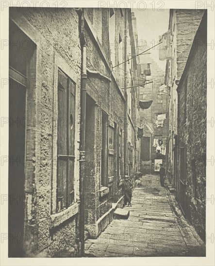 Close No. 65 High Street, 1868, Thomas Annan, Scottish, 1829–1887, Scotland, Photogravure, plate 13 from the book "The Old Closes & Streets of Glasgow" (1900), 22.1 x 17.4 cm (image), 38.2 x 27.2 cm (paper)
