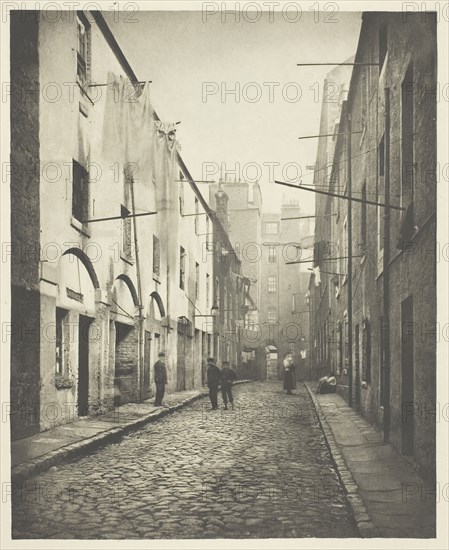 Broad Close No. 167 High Street, 1868, Thomas Annan, Scottish, 1829–1887, Scotland, Photogravure, plate 3 from the book "The Old Closes & Streets of Glasgow" (1900), 22.2 x 17.9 cm (image), 38 x 27.2 cm (paper)