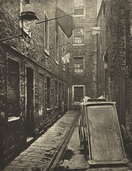 Close No. 136 Saltmarket, 1868, Thomas Annan, Scottish, 1829–1887, Scotland, Photogravure, plate 31 from the book "The Old Closes & Streets of Glasgow" (1900), 22.2 x 17.4 cm (image), 38 x 27.7 cm (paper)