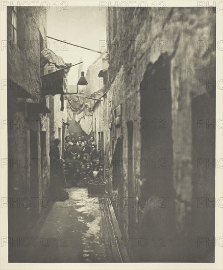 Close No. 118 High Street, 1868, Thomas Annan, Scottish, 1829–1887, Scotland, Photogravure, plate 6 from the book "The Old Closes & Streets of Glasgow" (1900), 21.7 x 17.6 cm (image), 38 x 27.7 cm (paper)