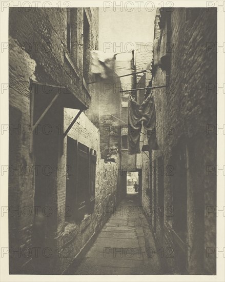 Close No. 101 High Street, 1868, Thomas Annan, Scottish, 1829–1887, Scotland, Photogravure, plate 8 from the book "The Old Closes & Streets of Glasgow" (1900), 22.5 x 17.5 cm (image), 38.1 x 27.2 cm (paper)