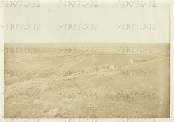 Batteries and Approaches of the English Right Attack upon the Redan, 1855, James Robertson, Scottish, c. 1813–d. after 1881, Scotland, Albumen print, 21.2 x 30.5 cm (image/paper), 32.1 x 40.5 cm (mount/page)