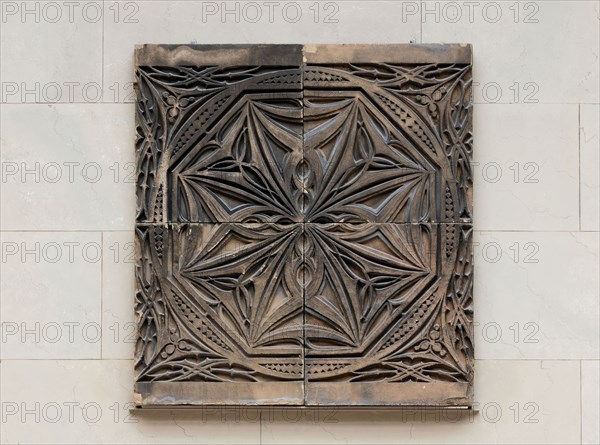 Saint Nicholas Hotel: Spandrel Panels in Snowflake Design, 1892/93, Adler & Sullivan, American, 1883-1895, Designer: Louis H. Sullivan, Saint Louis, Terra-cotta, 54 × 48 × 4 in.