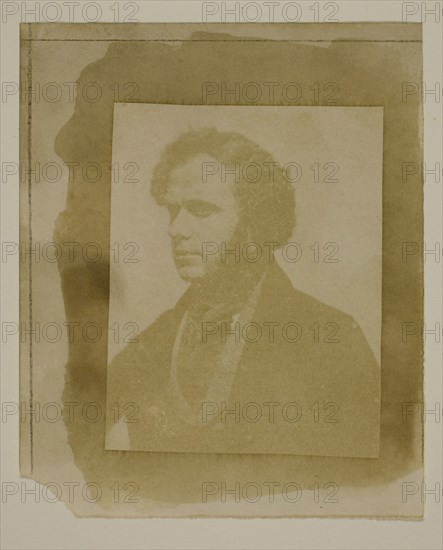 Portrait of Henneman in Profile, May 2, 1843, William Henry Fox Talbot, English, 1800–1877, England, Salted paper print, 8 × 6.3 cm (image), 11.4 × 9.3 cm (paper)