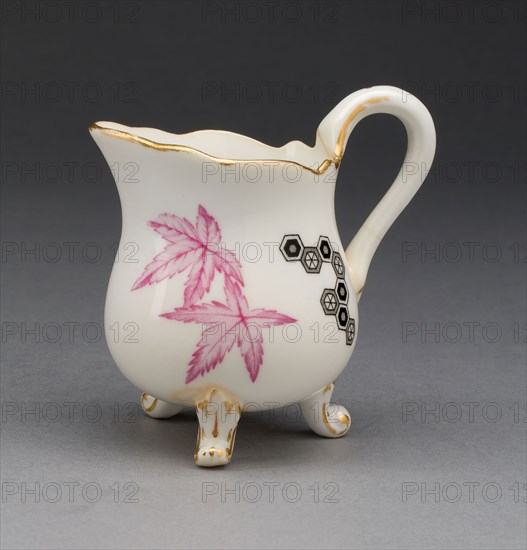 Creamer, 1878, Worcester Royal Porcelain Company, Worcester, England, founded 1751, Worcester, Soft-paste porcelain, polychrome enamels and gilding, 8 x 6 x 8.3 cm (3 1/8 x 2 3/8 x 3 1/4 in.)