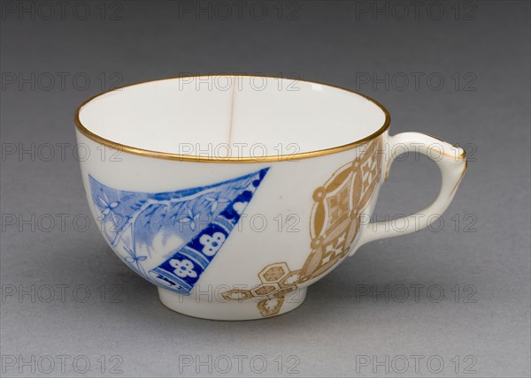 Cup, 1878, Worcester Royal Porcelain Company, Worcester, England, founded 1751, Worcester, Soft-paste porcelain, polychrome enamels and gilding, H. 2.7 cm (1 1/16 in.), diam. 7.1 cm (2 13/16 in.)