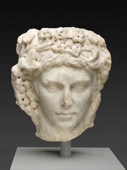 Portrait Head of a Man, Mid–3rd century AD, Roman, Italy, Marble, 38.1 × 26.7 × 24.1 cm (15 × 10 1/2 × 9 1/2 in.)