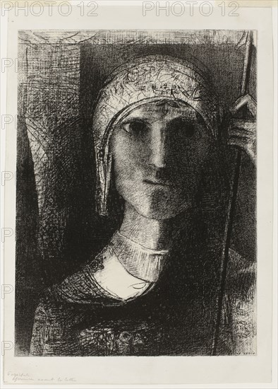 Parsifal, 1891, Odilon Redon, French, 1840-1916, France, Transfer lithograph on mounted ivory China paper, 322 × 240 mm