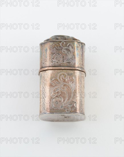 Sponge Box, 1878, Carolus Hendericus Cammans, Dutch, active c. 1860-c. 1882, Leeuwarden/Gronigen, Netherlands, Netherlands, Silver, 5.1 x 3.2 cm (2 x 1 1/4 in.)